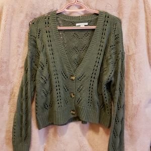 American Eagle Cropped Cardigan
